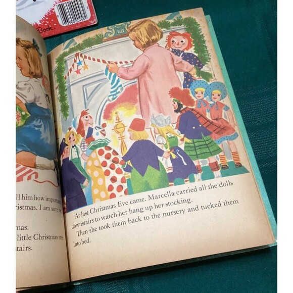 Wonder Book RAGGEDY ANN'S MERRIEST CHRISTMAS by Johnny Gruelle (1952, Hardcover) - Picture 7 of 16